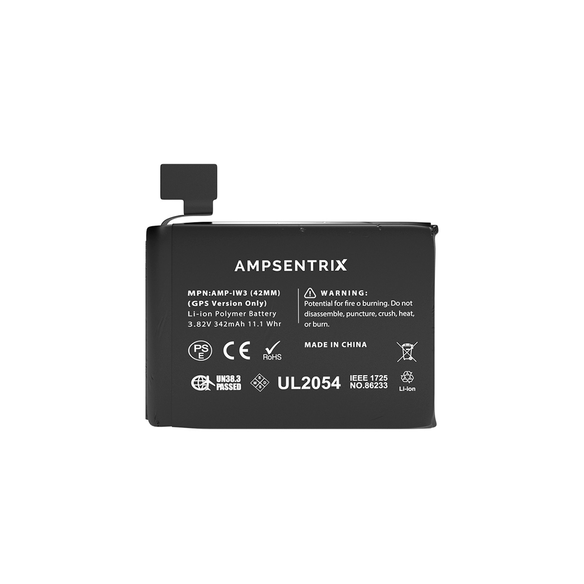 Bateria Ampsentrix Watch Serie 3 42mm (GPS)